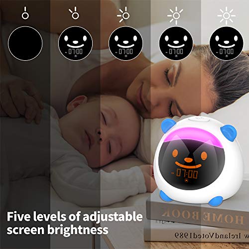 Smart Kids Alarm Clock, Children Toddlers Alarm Clock, Sleep Trainer Clock, Nap Timer, Night