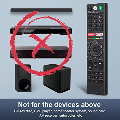 Voice Replacement Remote for Sony TVs and Bravia TVs - Compatible With All Sony 4K UHD LED LCD HD Smart TVs