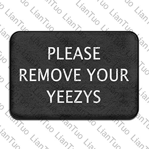 wangsajko Please Remove Your YEEZYS Vintage 15.7 X 23.6 in Absorbent Non Slip Floor Rug Coral Carpet