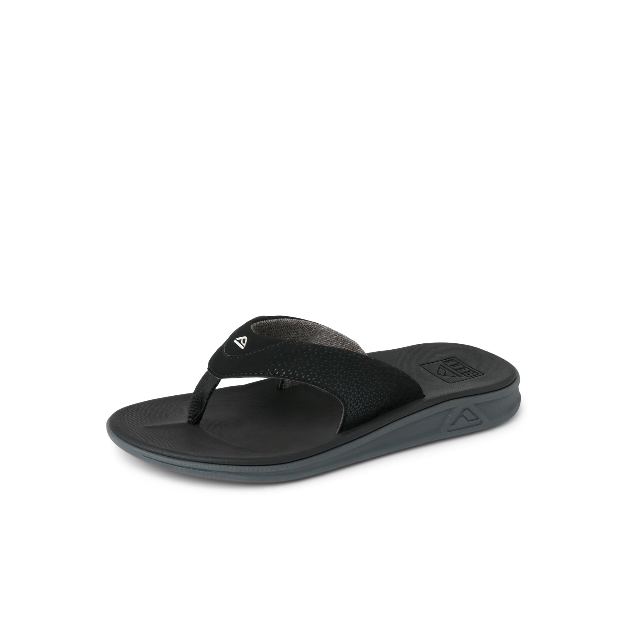 Photo 1 of Reef Rover Mens Flip Flop, Supportive & Ultra Soft Footbed, Durable Non Marking Outsole, Black, 14