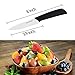 Ceramic Knife Set 3-Piece with Knife Sheaths,Porcelain Knives(Includes 6-inch Chef's Knife,5-inch Utility Knife and 4-inch Fruit Paring Knife,White Blade,Black Handle)