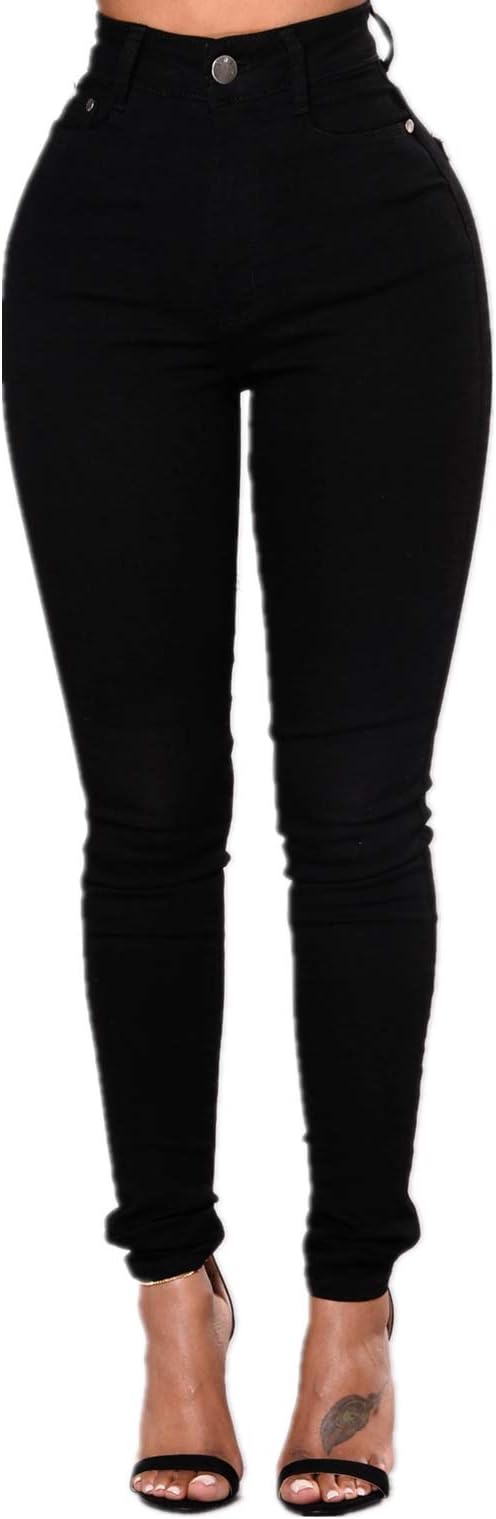 TENGFU Women's Juniors Skinny Jeans Mid-Rise Distressed Slim Fit Stretchy Jegging Denim Pants