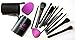Makeup Brushes Set of 12- Great Gift for her- Makeup Brushes with Blender Sponge & Brush Egg by Veeve Cosmetics