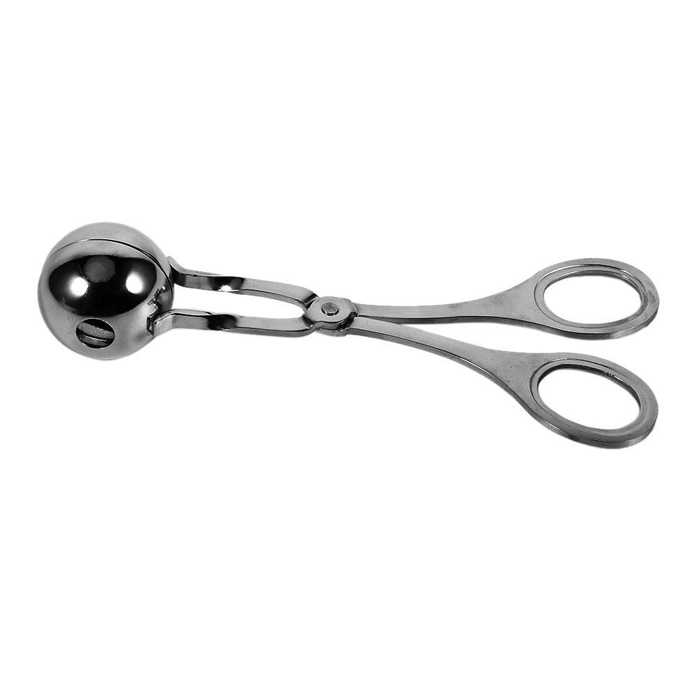 TOPINCN Meatball Scoop Stainless Steel Meat Baller Maker Cookie Dough Scoop for Kitchen Ball Size 6.34 * 2.72 Inch