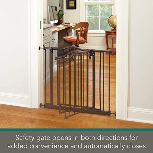 MYPET North States 38.25" wide Windsor Arch Pet Gate Heavy duty metal