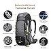 BOLANG Summit 45 Internal Frame Pack Hiking Daypack Outdoor Waterproof Travel Backpacks (8298 black)