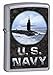 Zippo Pocket Lighter U.S. Navy Windproof Lighter, Street Chrome