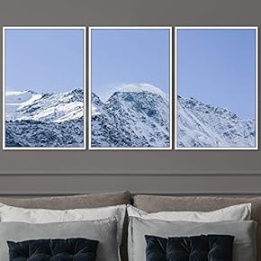 signwin 3 Piece Framed Canvas Wall Art Snow...