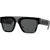 Amazon.com: Versace VE4432U 523287 53MM Black/Dark Grey