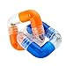 Outward Hound Planet Dog Orbee-Tuff Link Orange/Blue Interactive Treat-Dispensing Puzzle Dog Toy, 8-Piece