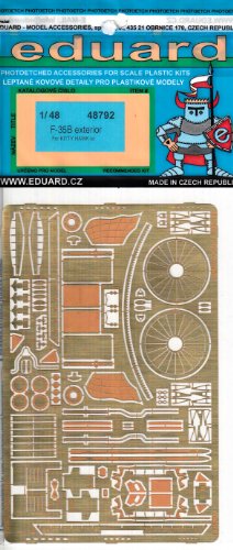 EDU48792 1:48 Eduard PE - F-35B Lightning II Exterior Detail Set (for use with the Kitty Hawk kit) MODEL KIT ACCESSORY