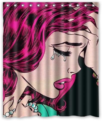 COOL !! "Modern Art/Street Art/Colorful Art "Pictures Custom 66" x 72" Waterproof Polyester Fabric Bathroom Shower Curtain!