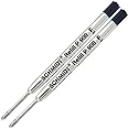SCHMIDT 2 Pack - Refill Black-P900-Fine Tip Parker Style Ballpoint Refill