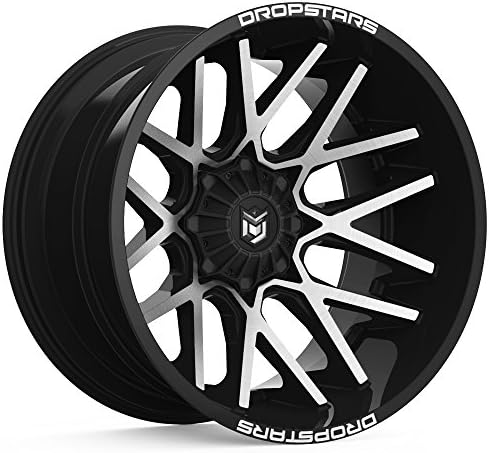 Dropstars 654MB Deep Concave 22x14 5x127/5x139.7 -76mm Black/Machined Wheel Rim
