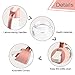Olive Oil Dispenser Bottle, Vinegar Dispensing Cruets, 17 Oz Condiment Oil Glass Bottle, Pink (Pink)