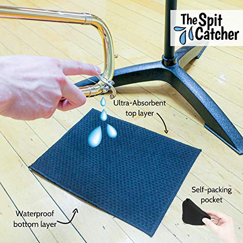 The Original Spit Catcher by Brasstache For Brass/Wind Instruments