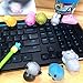 JACHAM Mochi Squishy Toys, 2nd Generation Glitter Mini Squishies Animals Toys Party Favors, 18PCS Random Soft Kawaii Bear Cat Tiger Pig Panda Stress Reliever Anxiety Squeezables Fidget Hand Toys