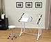 Studio Designs Studio Stool in White with Chrome 13178
