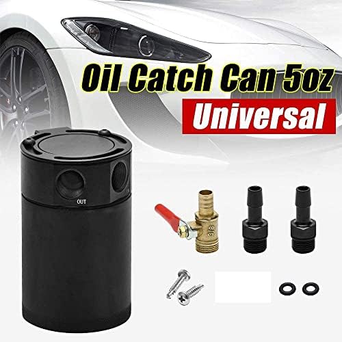 Kit Séparateur D'huile (Oil Catch Can) Universel Pour Voiture - 2 Ou 3 Ports Avec Filtre Et Valve De Vidange