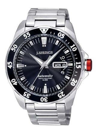J. Springs Herren-Armbanduhr Sports Analog Automatik Edelstahl BEB063