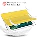 MoKo Case Fit 2018/2017 iPad 9.7 6th/5th Generation - Slim Lightweight Smart Shell Stand Cover with Translucent Frosted Back Protector Fit iPad 9.7 Inch 2018/2017, Lemon Yellow(Auto Wake/Sleep)