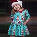 Fabal Baby Girls Cartoon Princess Party Dress Christmas Outfits Clothes (2T-3T, Blue)