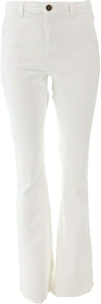 white flare jeans tall