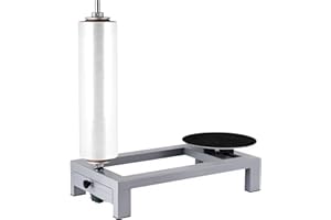 CONSFLY Manual Pallet Wrapper Stretch Film Wrapping Bench, Heavy Duty Film Dispenser Packing Machine for 12-20" Film, Industrial Pallet Wrapping Machine for Small Business Packaging, Shipping & Warehousing