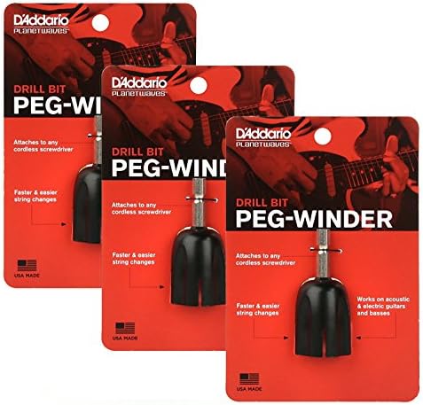 3 X Planet Waves Drill Bit Peg Winder