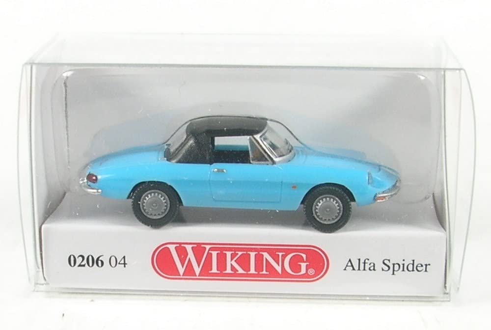 Wiking 020604 Alfa Spider Light Blue 1966-69 HO