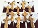 Holy Land Imports 10 Olive Wood Holding Crosses Comes with Velvet Bag & Certificate