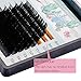 Eyelash Extensions C Curl .15 Mixed Tray, Faux Mink Individual Lash Extensions 16 Rows 8mm | 9mm | 10mm | 11mm | 12mm | 13mm | 14mm | 15mm| Single False Eye Lashes Individual Salon Use by OBEYA