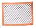 Bacati - Grey Dots with Solid Border Blanket (Grey Dots/Orange Border)