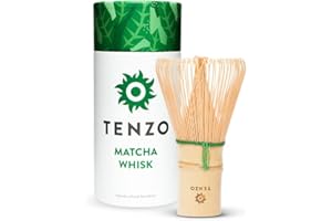 Tenzo Bamboo Whisk for Ceremonial Grade Matcha Green Tea - Authentic Traditional 100 Prong Bamboo Whisk