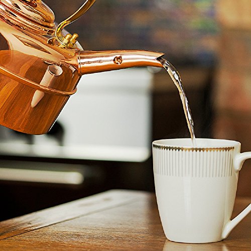 Simplex Kettles Kensington Solid Copper No. 1 Copper Finish 1.9 Quart