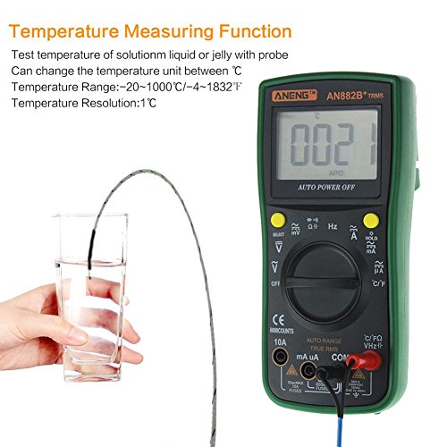 image for UEB Digital Multimeter ANENG AN882B+ True-RMS Auto Range AC/DC Meter w