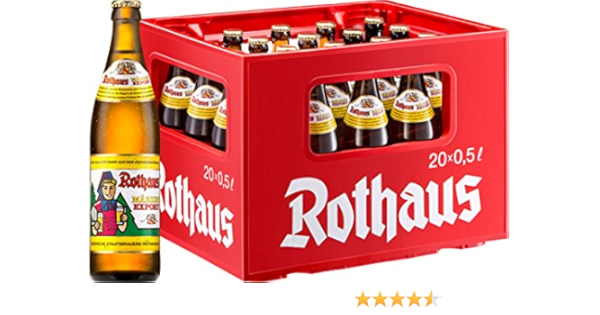 20 x Rothaus Märzen Export 0.5 L - 5.6% de alcohol Caja original