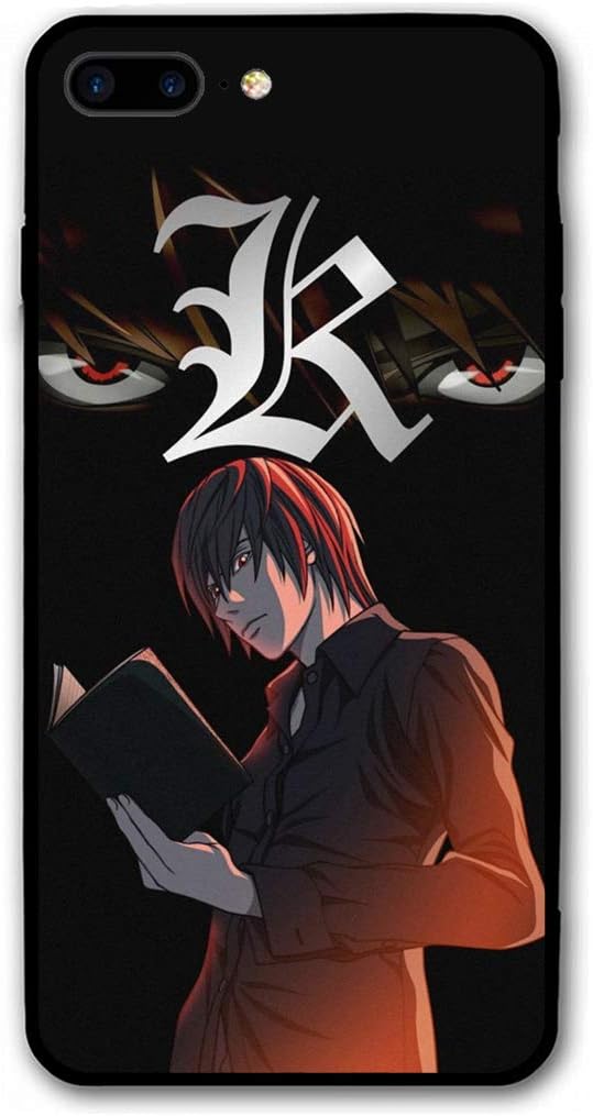 Anime iPhone 7 Plus, iPhone 8 Plus Case, Ultra-Thin Manga Acrylic Rear Panel with Soft TPU Bumper Military Cover for iPhone7 / 8 Plus Only 5.5 inches (Death-Note)