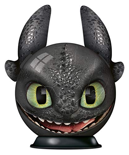 Ravensburger 3D Puzzle 11145 - Puzzle-Ball Dragons Ohnezahn mit Ohren - Puzzleball für Fans von Drachenzähmen leicht gemacht - Geschenkidee für Kinder ab 6 Jahren – Bild 3