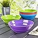 Sonoma 7-inch Plastic Pasta and Salad Dinner Bowls | set of 8 in Classic Colors