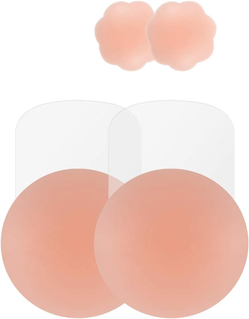 PS Way Breast Petals Nipple Cover | Nipple pasties for women | Adhesive Silicone Nipplecovers