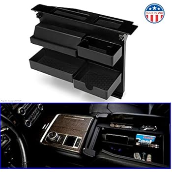 MX Auto-Salient Console Organizer for Select Ford Trucks & SUVs-Compatible with |Ford F150 (2015-2020) | F250, F350, Raptor (2017-2020) | Expedition (2018-2020) | Fits ONLY Vehicle w Bucket Seats