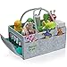Homey Grips Baby Diaper Caddy Organizer – Newborn Portable Nursery Storage Basket Organizer for New Parents, Best Baby Shower, Essential Car Travel Baby Diaper Caddy (Turquoise)