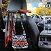 Zone Tech Car Auto Stainless Steel Seat Headrest Coat Hanger Jackets & Suits Holder with Wood Grain Finishing