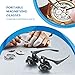 Aomekie Magnifying Glasses with Light Zoom 10X 15X 20X 25X LED Illuminated Eye Loupe Headband Magnifier for Jeweler Repair Watch