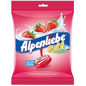 Alpenliebe Gold Candy, Cream Strawberry 