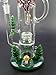 Fancy-Bridal Glass Fliter Cup Pipes 42cm Tall 14.5mm Joint Hand made (Green)