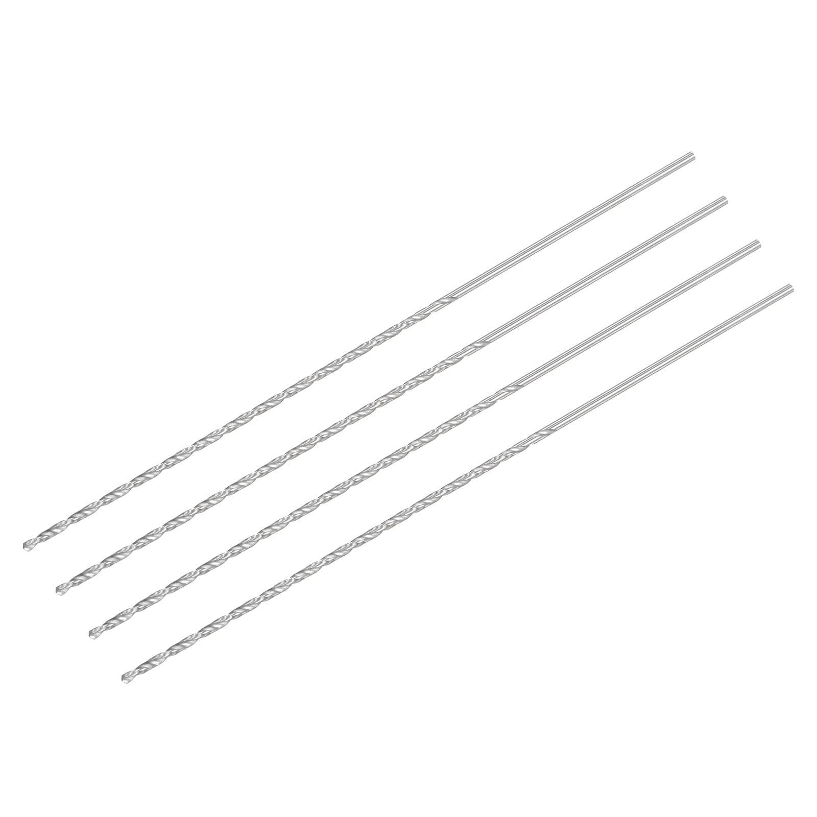 TA-VIGOR 4Pcs 2mm Extra Long Twist Drill Bits, 160mm Length High-Speed Steel HSS Straight Shank Spiral Drill Bits for Wood Metal Aluminum Plastic — image 1