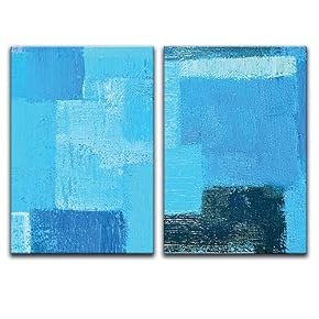 2 Panel Abstract Home Artwork for Living Room...
