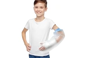 Xuzzry Waterproof Kids Cast Cover for Shower Arm, Reusable Arm Cast Protector for Kids, Keep Wounds Dry - Elastic Seal for Wrist, Elbow, Finger, Hand & Forearm, Comfortable & Durable【2025 New Design】